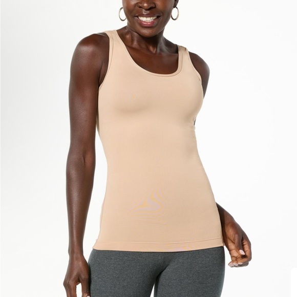 Tommy Copper Women's Lower Back Support Nude Tank Top XL - Picture 1 of 5
